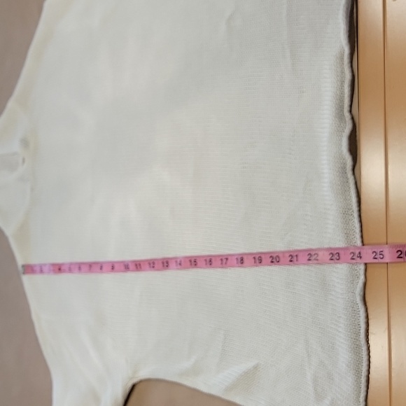 Gap Size XL Off-White Knit Hooded Sweater. Linen Blend. Excellent Used Condition - Picture 8 of 10